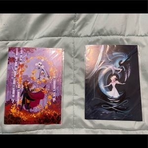 Disney Anna and Elsa postcards